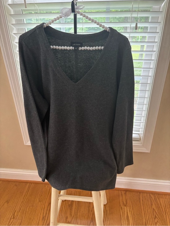 J. Jill Tops - J. Jill Charcoal V-Neck Sweater